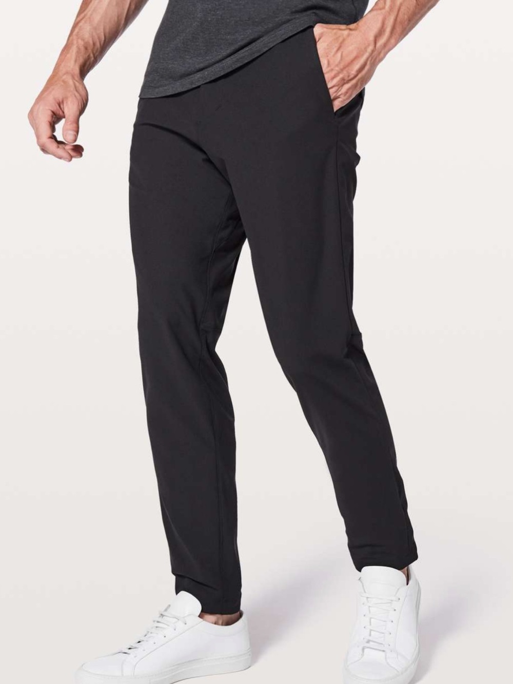 Lululemon Commission Pant Slim Warpstreme 32" Black First Release Mens 30 Travel